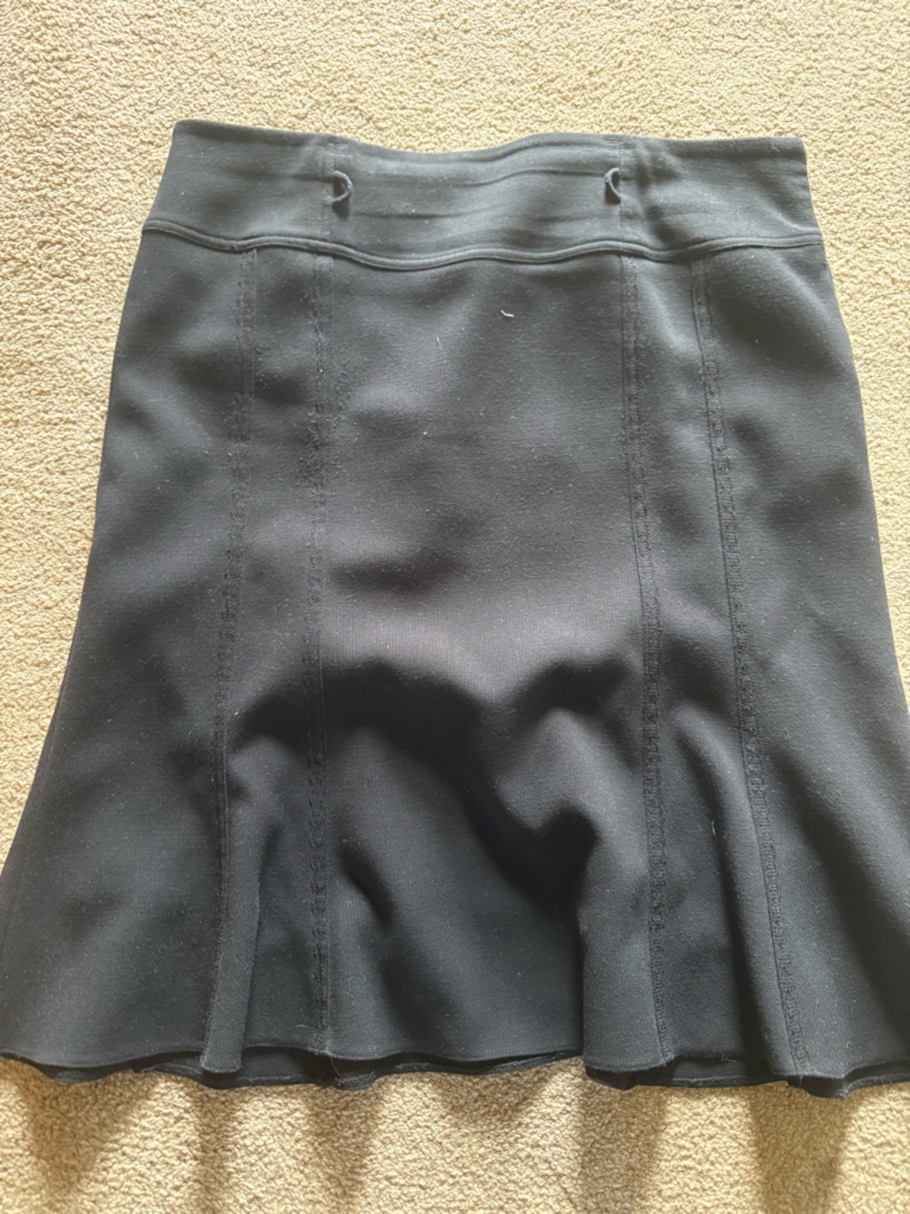 Strom Black Flared Panel Skirt